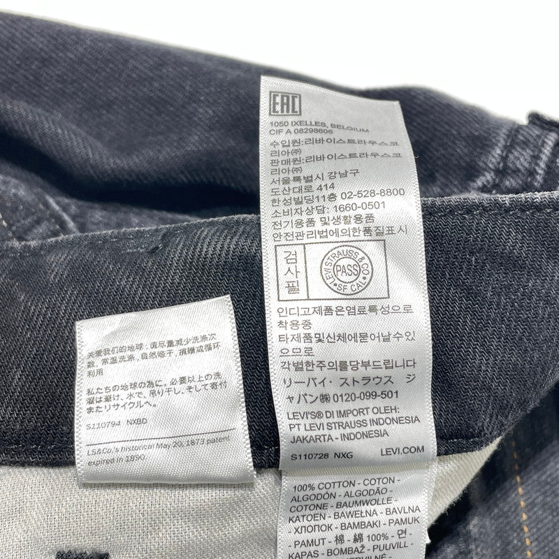 【中古品】【メンズ】 LEVI'S リーバイス BAGGY BARREL JEANS 0057O0003 バギー バレル ジーンズ ボトムス デニムパンツ 156-260930-yo-02-teih サイズ：W32L32 カラー：ブラック 万代Net店