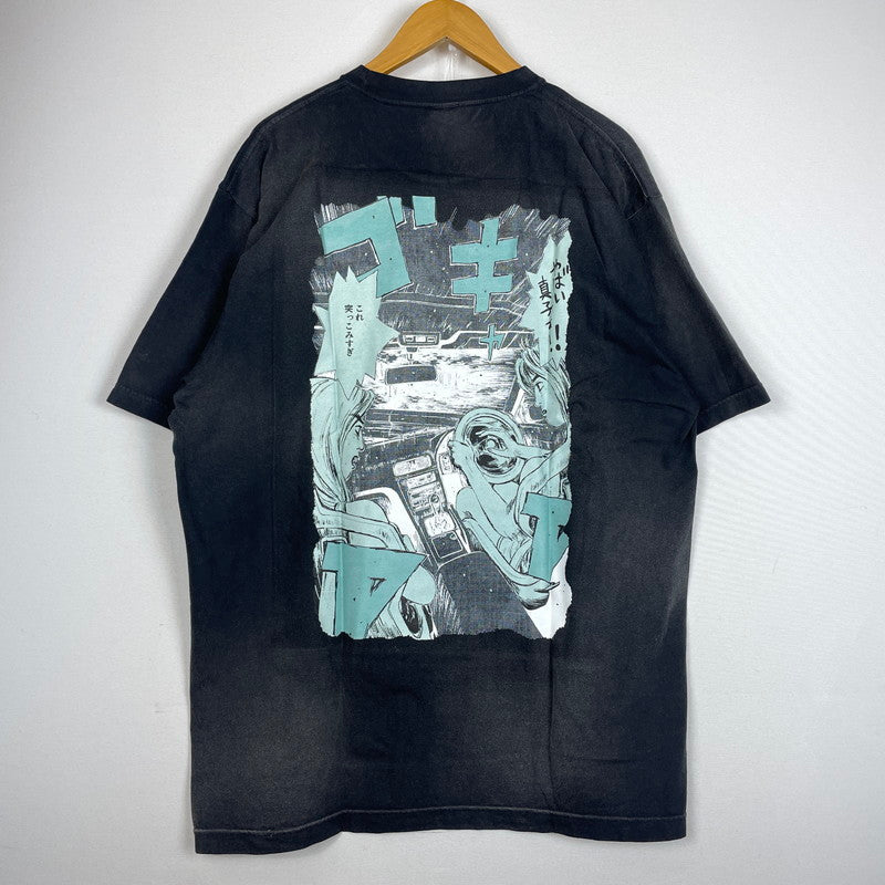 【中古品】【メンズ】 JDM TOURS ジェイディーエム ツアー × 頭文字D イニシャルD 別注コラボ 沙雪＆真子 PRINT S/S TEE プリント ショートスリーブ Tシャツ 半袖 トップス 140-260929-yo-12-teih サイズ：XL カラー：ブラック 万代Net店