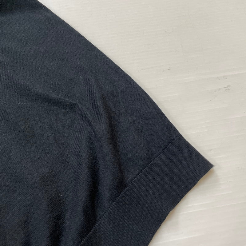 【中古品】【メンズ】 JOHN SMEDLEY ジョンスメドレー ISIS 30 GAUGE SEAISLAND COTTON POLO KNIT アイシス 30ゲージ シーアイランド コットン ポロニット 半袖 トップス 141-260929-yo-09-teih サイズ：L カラー：ブラック 万代Net店