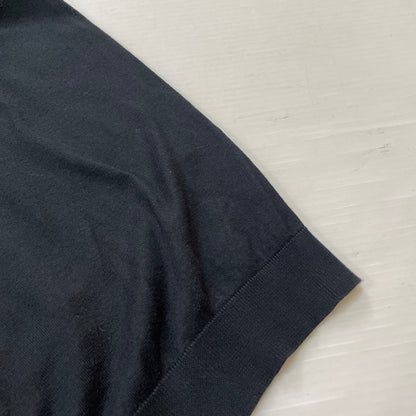 【中古品】【メンズ】 JOHN SMEDLEY ジョンスメドレー ISIS 30 GAUGE SEAISLAND COTTON POLO KNIT アイシス 30ゲージ シーアイランド コットン ポロニット 半袖 トップス 141-260929-yo-09-teih サイズ：L カラー：ブラック 万代Net店