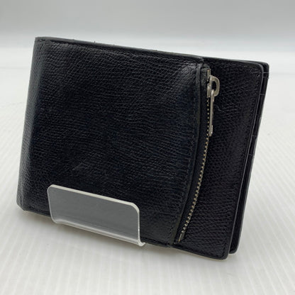 【中古品】【メンズ/レディース】 MAISON MARGIELA メゾン マルジェラ LEATHER FLAP WALLET レザーフラップ ウォレット 二つ折り財布 181-260929-ko-12-teih カラー：ブラック 万代Net店
