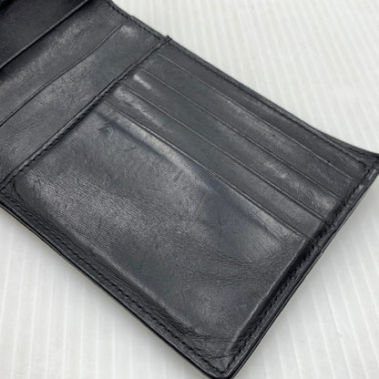 【中古品】【メンズ/レディース】 MAISON MARGIELA メゾン マルジェラ LEATHER FLAP WALLET レザーフラップ ウォレット 二つ折り財布 181-260929-ko-12-teih カラー：ブラック 万代Net店