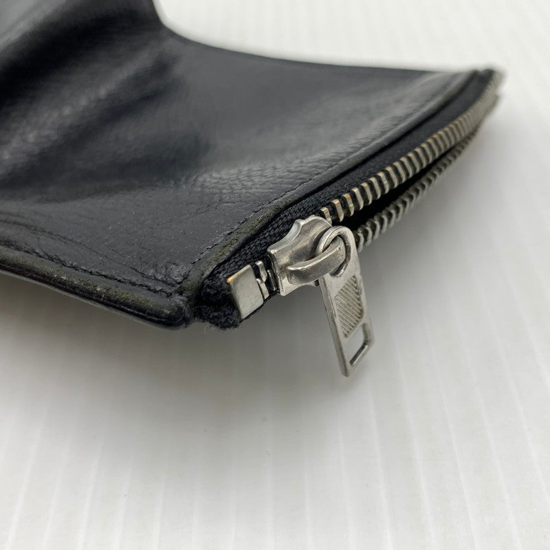 【中古品】【メンズ/レディース】 MAISON MARGIELA メゾン マルジェラ LEATHER FLAP WALLET レザーフラップ ウォレット 二つ折り財布 181-260929-ko-12-teih カラー：ブラック 万代Net店