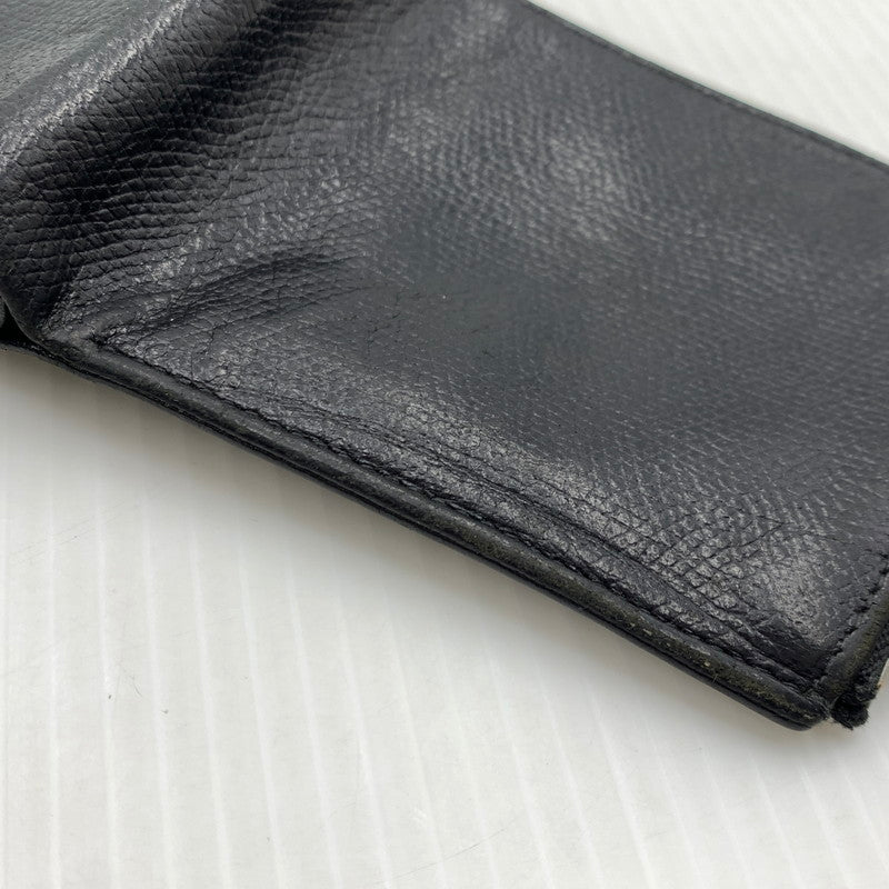 【中古品】【メンズ/レディース】 MAISON MARGIELA メゾン マルジェラ LEATHER FLAP WALLET レザーフラップ ウォレット 二つ折り財布 181-260929-ko-12-teih カラー：ブラック 万代Net店
