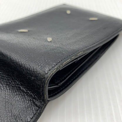【中古品】【メンズ/レディース】 MAISON MARGIELA メゾン マルジェラ LEATHER FLAP WALLET レザーフラップ ウォレット 二つ折り財布 181-260929-ko-12-teih カラー：ブラック 万代Net店