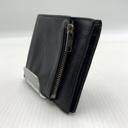【中古品】【メンズ/レディース】 MAISON MARGIELA メゾン マルジェラ LEATHER FLAP WALLET レザーフラップ ウォレット 二つ折り財布 181-260929-ko-12-teih カラー：ブラック 万代Net店