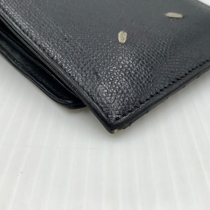 【中古品】【メンズ/レディース】 MAISON MARGIELA メゾン マルジェラ LEATHER FLAP WALLET レザーフラップ ウォレット 二つ折り財布 181-260929-ko-12-teih カラー：ブラック 万代Net店