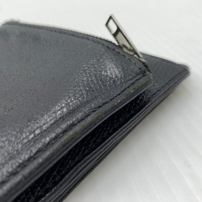 【中古品】【メンズ/レディース】 MAISON MARGIELA メゾン マルジェラ LEATHER FLAP WALLET レザーフラップ ウォレット 二つ折り財布 181-260929-ko-12-teih カラー：ブラック 万代Net店