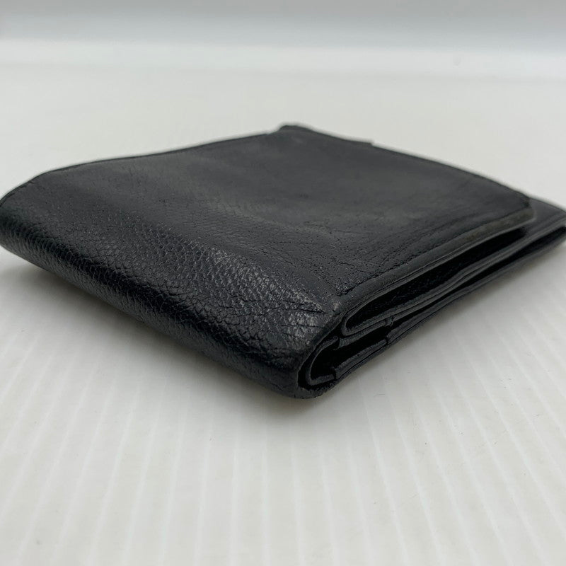 【中古品】【メンズ/レディース】 MAISON MARGIELA メゾン マルジェラ LEATHER FLAP WALLET レザーフラップ ウォレット 二つ折り財布 181-260929-ko-12-teih カラー：ブラック 万代Net店
