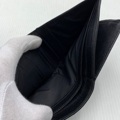 【中古品】【メンズ/レディース】 MAISON MARGIELA メゾン マルジェラ LEATHER FLAP WALLET レザーフラップ ウォレット 二つ折り財布 181-260929-ko-12-teih カラー：ブラック 万代Net店