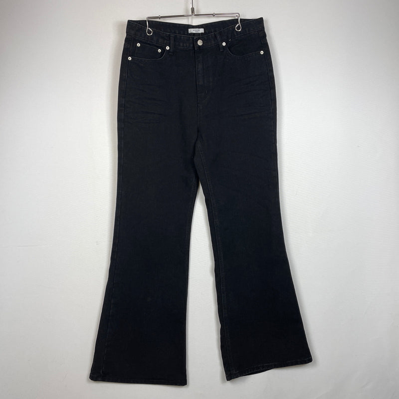【中古品】【メンズ】 NOSTER SEOUL ノスターソウル ESSENTIAL BLACK FLARE DENIM PANT エッセンシャルブラック フレア デニムパンツ ボトムス ジーンズ 158-261003-ss-10-teih サイズ：L カラー：ブラック 万代Net店