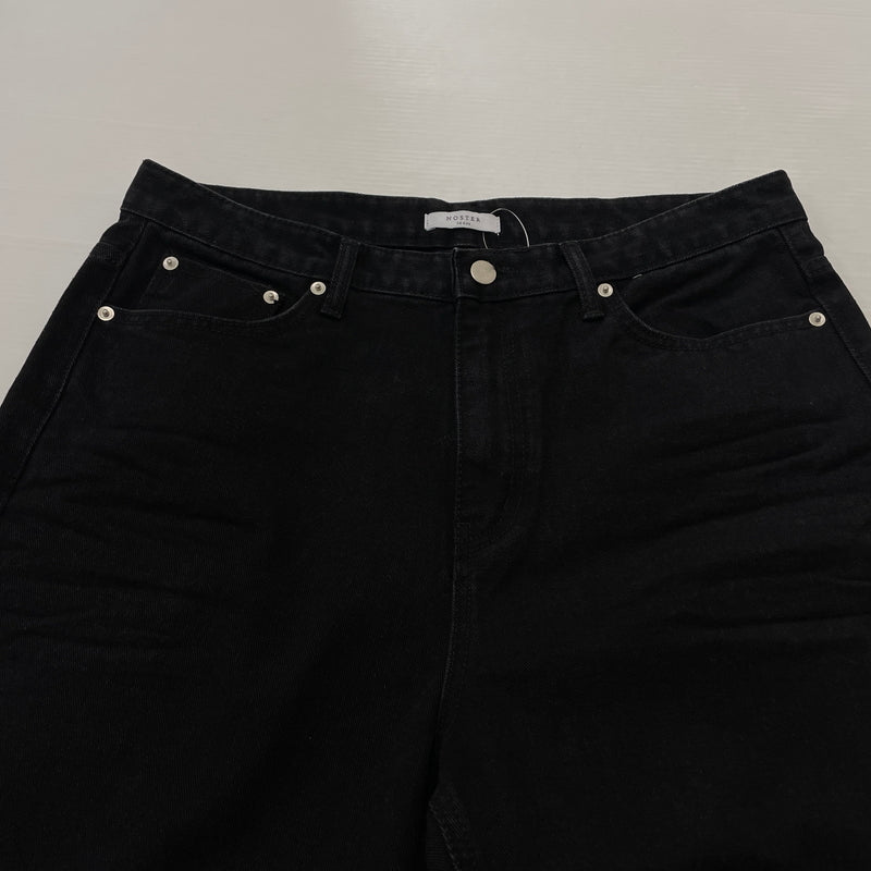 【中古品】【メンズ】 NOSTER SEOUL ノスターソウル ESSENTIAL BLACK FLARE DENIM PANT エッセンシャルブラック フレア デニムパンツ ボトムス ジーンズ 158-261003-ss-10-teih サイズ：L カラー：ブラック 万代Net店