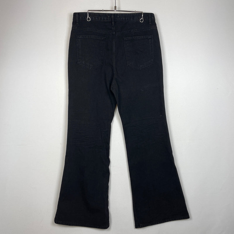 【中古品】【メンズ】 NOSTER SEOUL ノスターソウル ESSENTIAL BLACK FLARE DENIM PANT エッセンシャルブラック フレア デニムパンツ ボトムス ジーンズ 158-261003-ss-10-teih サイズ：L カラー：ブラック 万代Net店