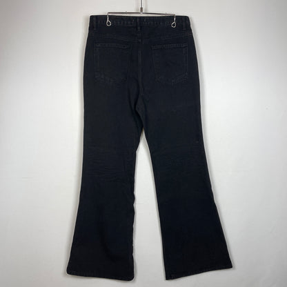 【中古品】【メンズ】 NOSTER SEOUL ノスターソウル ESSENTIAL BLACK FLARE DENIM PANT エッセンシャルブラック フレア デニムパンツ ボトムス ジーンズ 158-261003-ss-10-teih サイズ：L カラー：ブラック 万代Net店