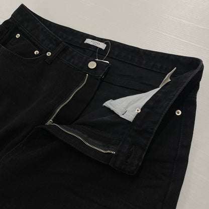 【中古品】【メンズ】 NOSTER SEOUL ノスターソウル ESSENTIAL BLACK FLARE DENIM PANT エッセンシャルブラック フレア デニムパンツ ボトムス ジーンズ 158-261003-ss-10-teih サイズ：L カラー：ブラック 万代Net店