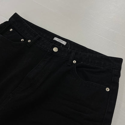 【中古品】【メンズ】 NOSTER SEOUL ノスターソウル ESSENTIAL BLACK FLARE DENIM PANT エッセンシャルブラック フレア デニムパンツ ボトムス ジーンズ 158-261003-ss-10-teih サイズ：L カラー：ブラック 万代Net店
