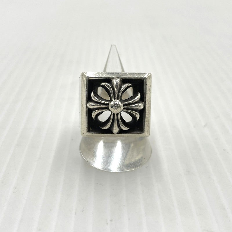 【中古品】【メンズ】 CHROME HEARTS クロムハーツ CH PRS LETTER BLOCK RING CHプラス レター ブロック リング 指輪 アクセサリー 190-261027-yo-27-teih カラー：シルバー 16号 万代Net店