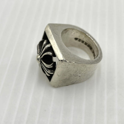 【中古品】【メンズ】 CHROME HEARTS クロムハーツ CH PRS LETTER BLOCK RING CHプラス レター ブロック リング 指輪 アクセサリー 190-261027-yo-27-teih カラー：シルバー 16号 万代Net店