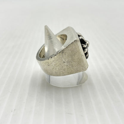 【中古品】【メンズ】 CHROME HEARTS クロムハーツ CH PRS LETTER BLOCK RING CHプラス レター ブロック リング 指輪 アクセサリー 190-261027-yo-27-teih カラー：シルバー 16号 万代Net店