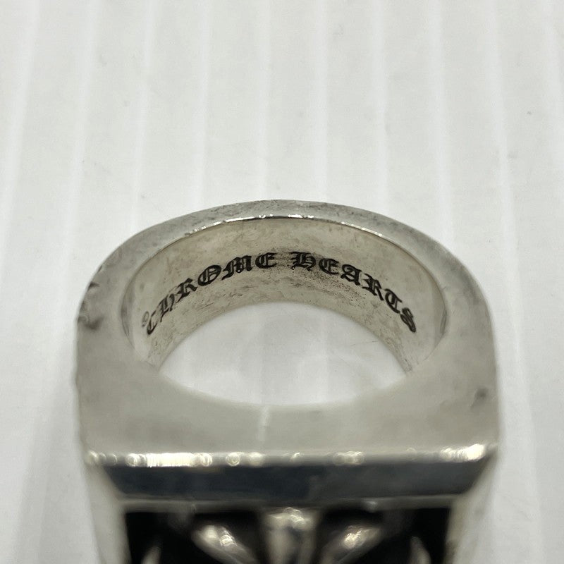 【中古品】【メンズ】 CHROME HEARTS クロムハーツ CH PRS LETTER BLOCK RING CHプラス レター ブロック リング 指輪 アクセサリー 190-261027-yo-27-teih カラー：シルバー 16号 万代Net店