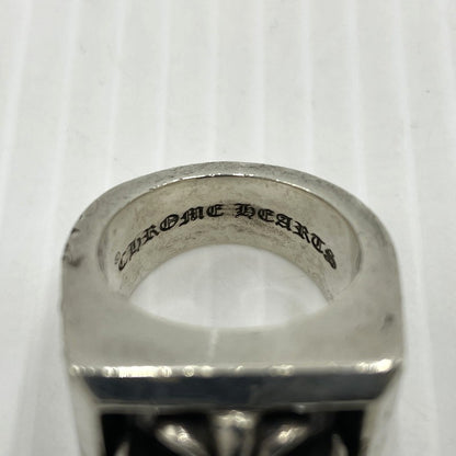 【中古品】【メンズ】 CHROME HEARTS クロムハーツ CH PRS LETTER BLOCK RING CHプラス レター ブロック リング 指輪 アクセサリー 190-261027-yo-27-teih カラー：シルバー 16号 万代Net店