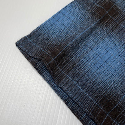 【中古品】【メンズ】 STUSSY ステューシー BOXY SHADOW PLAID SHIRT ボクシー ダークシャドウ プレイド シャツ 半袖 トップス 142-260930-yo-17-teih サイズ：L カラー：ブルー 万代Net店