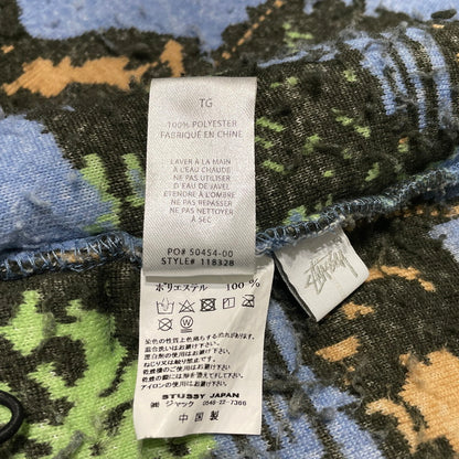 【中古品】【メンズ】 STUSSY ステューシー 19AW HAWAIIAN JACQUARD MOCK JACKET 118328 ハワイアン ジャガード モック ジャケット アウター ボアジャケット 142-260930-yo-10-teih サイズ：XL カラー：ブルー 万代Net店