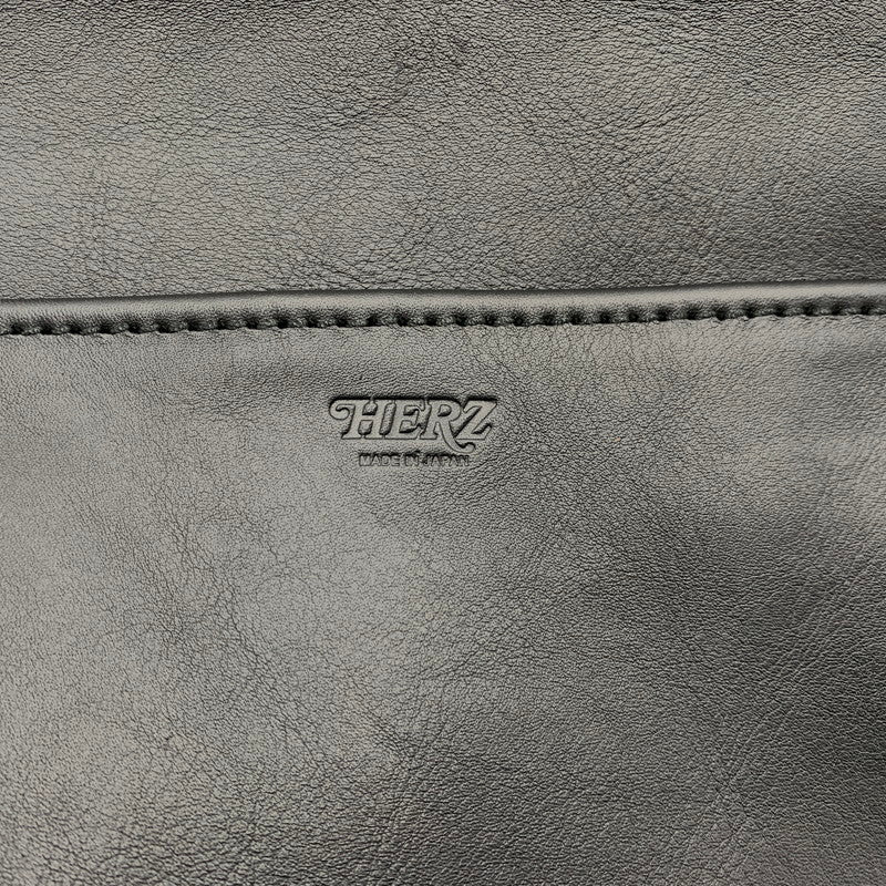 【中古品】【メンズ/レディース】 HERZ ヘルツ LEATHER SHOULDER BAG レザー ショルダーバッグ カバン 188-260929-ko-20-teih カラー：ブラック/ブラウン 万代Net店
