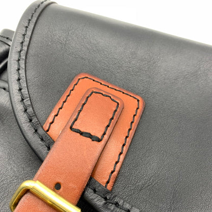 【中古品】【メンズ/レディース】 HERZ ヘルツ LEATHER SHOULDER BAG レザー ショルダーバッグ カバン 188-260929-ko-20-teih カラー：ブラック/ブラウン 万代Net店