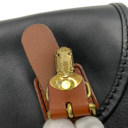 【中古品】【メンズ/レディース】 HERZ ヘルツ LEATHER SHOULDER BAG レザー ショルダーバッグ カバン 188-260929-ko-20-teih カラー：ブラック/ブラウン 万代Net店