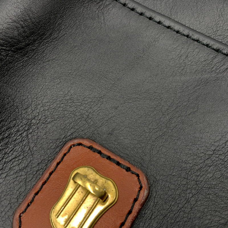 【中古品】【メンズ/レディース】 HERZ ヘルツ LEATHER SHOULDER BAG レザー ショルダーバッグ カバン 188-260929-ko-20-teih カラー：ブラック/ブラウン 万代Net店
