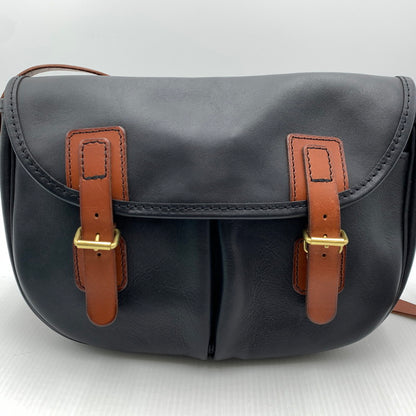 【中古品】【メンズ/レディース】 HERZ ヘルツ LEATHER SHOULDER BAG レザー ショルダーバッグ カバン 188-260929-ko-20-teih カラー：ブラック/ブラウン 万代Net店