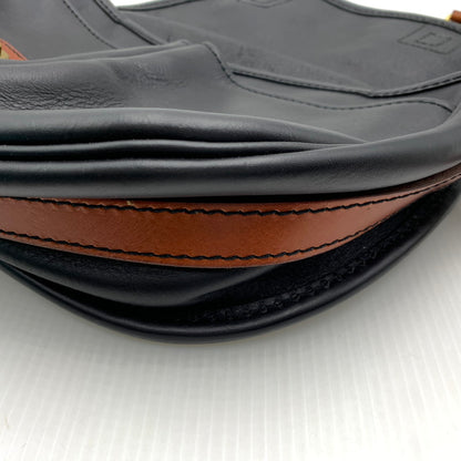 【中古品】【メンズ/レディース】 HERZ ヘルツ LEATHER SHOULDER BAG レザー ショルダーバッグ カバン 188-260929-ko-20-teih カラー：ブラック/ブラウン 万代Net店