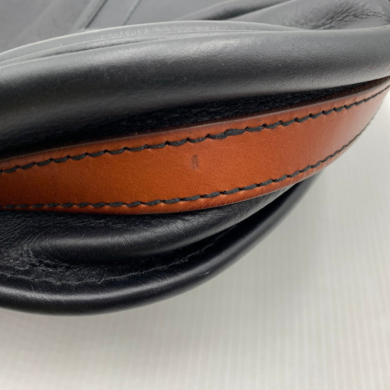 【中古品】【メンズ/レディース】 HERZ ヘルツ LEATHER SHOULDER BAG レザー ショルダーバッグ カバン 188-260929-ko-20-teih カラー：ブラック/ブラウン 万代Net店