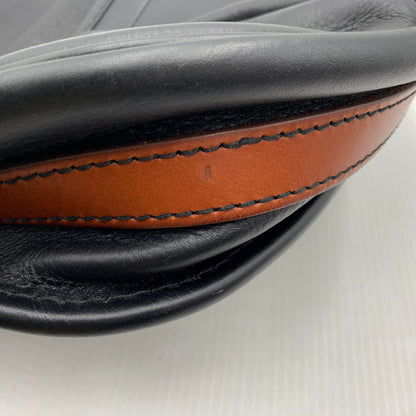 【中古品】【メンズ/レディース】 HERZ ヘルツ LEATHER SHOULDER BAG レザー ショルダーバッグ カバン 188-260929-ko-20-teih カラー：ブラック/ブラウン 万代Net店