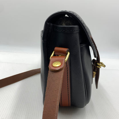 【中古品】【メンズ/レディース】 HERZ ヘルツ LEATHER SHOULDER BAG レザー ショルダーバッグ カバン 188-260929-ko-20-teih カラー：ブラック/ブラウン 万代Net店