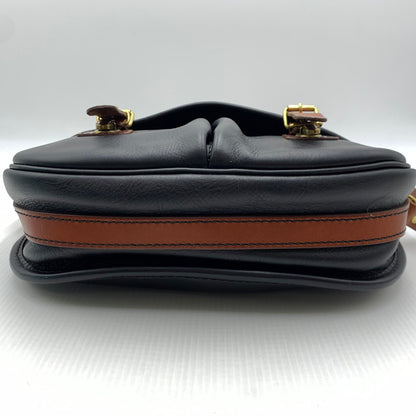 【中古品】【メンズ/レディース】 HERZ ヘルツ LEATHER SHOULDER BAG レザー ショルダーバッグ カバン 188-260929-ko-20-teih カラー：ブラック/ブラウン 万代Net店