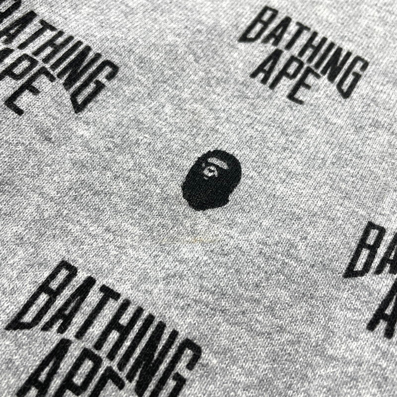 【中古品】【メンズ】 A BATHING APE アベイシングエイプ MONOGRAM FULL ZIP PARKA 001ZPG201025X モノグラム フルジップ パーカー 長袖 トップス 142-260930-yo-16-teih サイズ：2XL カラー：グレー 万代Net店