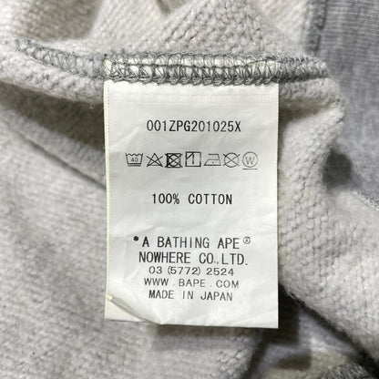 【中古品】【メンズ】 A BATHING APE アベイシングエイプ MONOGRAM FULL ZIP PARKA 001ZPG201025X モノグラム フルジップ パーカー 長袖 トップス 142-260930-yo-16-teih サイズ：2XL カラー：グレー 万代Net店