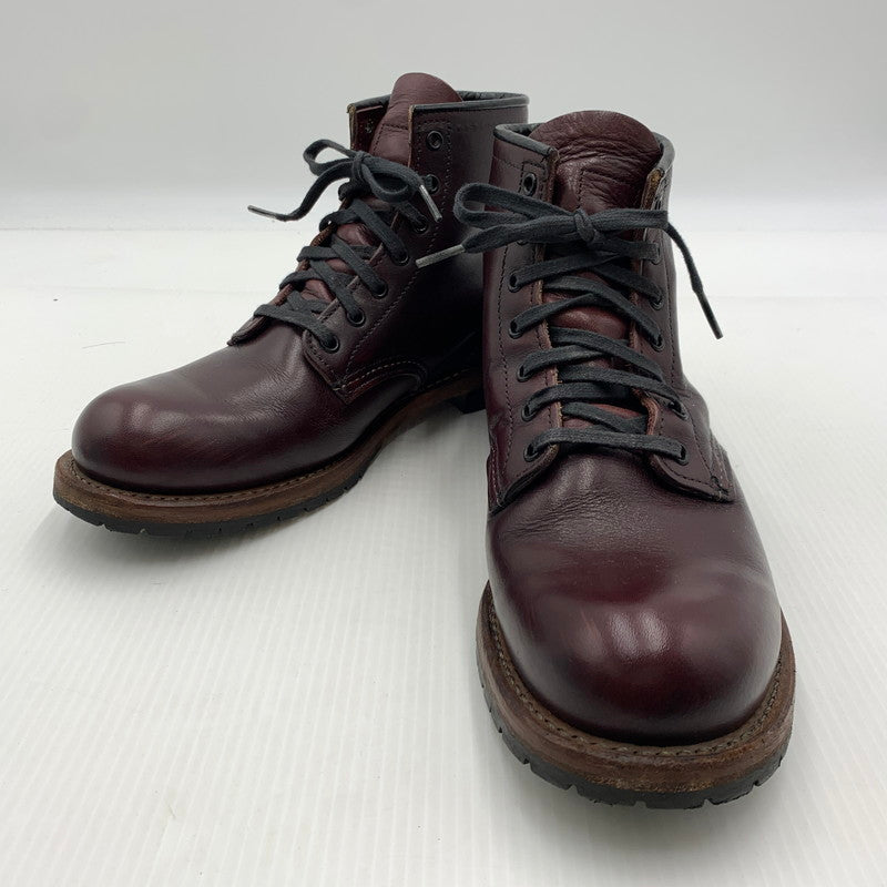 【中古品】【メンズ】 RED WING レッドウィング BECKMAN BOOTS BLACK CHERRY 9011 ベックマン ブーツ 靴 ラウンドトゥ 164-260929-ko-27-teih サイズ：26cm カラー：レッド 万代Net店