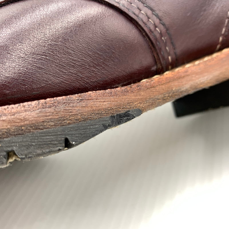 【中古品】【メンズ】 RED WING レッドウィング BECKMAN BOOTS BLACK CHERRY 9011 ベックマン ブーツ 靴 ラウンドトゥ 164-260929-ko-27-teih サイズ：26cm カラー：レッド 万代Net店