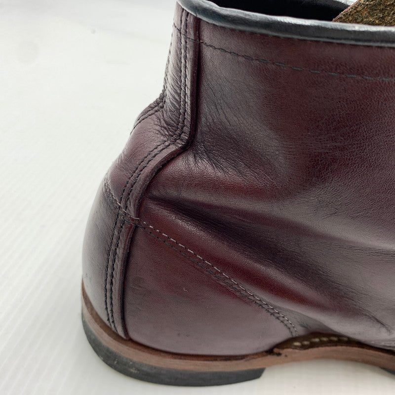 【中古品】【メンズ】 RED WING レッドウィング BECKMAN BOOTS BLACK CHERRY 9011 ベックマン ブーツ 靴 ラウンドトゥ 164-260929-ko-27-teih サイズ：26cm カラー：レッド 万代Net店