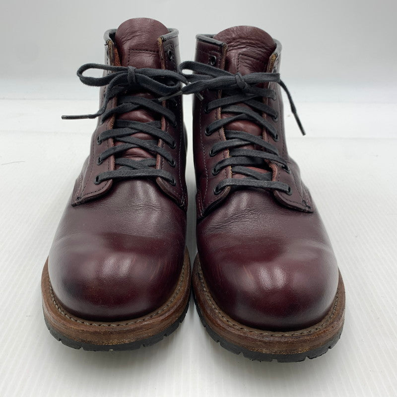 【中古品】【メンズ】 RED WING レッドウィング BECKMAN BOOTS BLACK CHERRY 9011 ベックマン ブーツ 靴 ラウンドトゥ 164-260929-ko-27-teih サイズ：26cm カラー：レッド 万代Net店
