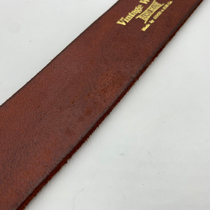 【中古品】【メンズ】 Vintage Works ヴィンテージワークス HAND MADE LEATHER BELT DH5684 ハンドメイド レザーベルト アクセサリー 205-260929-ko-03-teih カラー：ブラック系 万代Net店