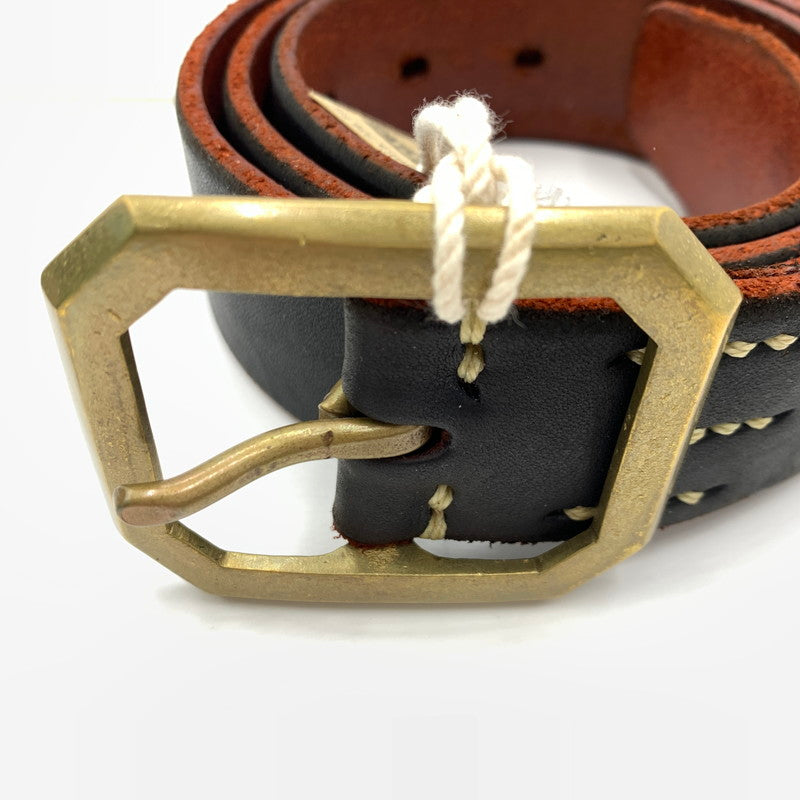 【中古品】【メンズ】 Vintage Works ヴィンテージワークス HAND MADE LEATHER BELT DH5684 ハンドメイド レザーベルト アクセサリー 205-260929-ko-03-teih カラー：ブラック系 万代Net店