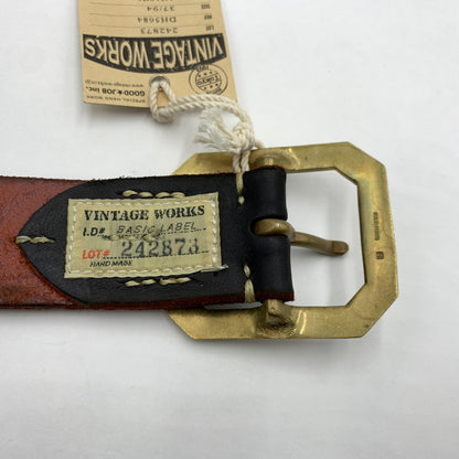 【中古品】【メンズ】 Vintage Works ヴィンテージワークス HAND MADE LEATHER BELT DH5684 ハンドメイド レザーベルト アクセサリー 205-260929-ko-03-teih カラー：ブラック系 万代Net店