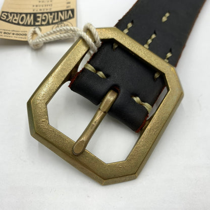 【中古品】【メンズ】 Vintage Works ヴィンテージワークス HAND MADE LEATHER BELT DH5684 ハンドメイド レザーベルト アクセサリー 205-260929-ko-03-teih カラー：ブラック系 万代Net店