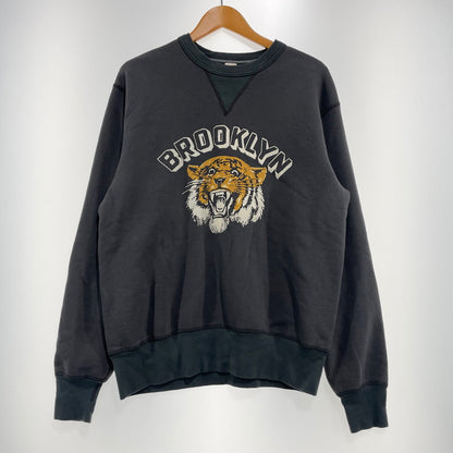 【中古品】【メンズ】 BARNS OUTFITTERS バーンズアウトフィッター STANDARD COZUN TIGER SWEAT スタンダード コズン タイガー スウェット 両Vガゼット 長袖 トップス トレーナー 145-260930-yo-12-teih サイズ：L カラー：グレー 万代Net店