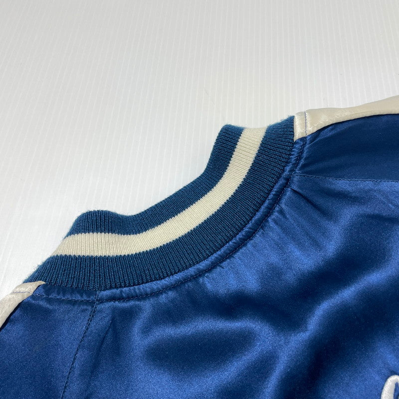 【中古品】【メンズ】 603 MIDWEST ロクマルサン ミッドウエスト TIGER EMBROIDERY SILK SKA-JACKET 虎刺繍 シルク スカジャン ライトアウター スーベニアジャケット 147-260930-yo-09-teih サイズ：L カラー：ネイビー 万代Net店