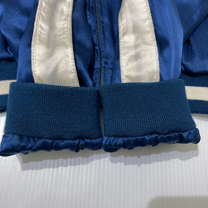 【中古品】【メンズ】 603 MIDWEST ロクマルサン ミッドウエスト TIGER EMBROIDERY SILK SKA-JACKET 虎刺繍 シルク スカジャン ライトアウター スーベニアジャケット 147-260930-yo-09-teih サイズ：L カラー：ネイビー 万代Net店